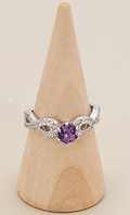 BAGUE INFINI ARGENT AMETHYSTE