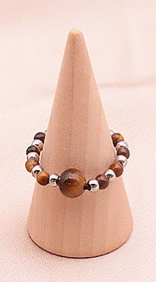 BAGUE HEMATITE OEIL DE TIGRE