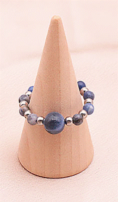BAGUE HEMATITE SODALITE