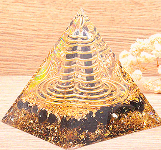 ORGONITE 6CM POINTE OBSIDIENNE NOIRE